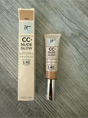 New IT Cosmetics CC+ Nude Glow Color Correcting Skin Tint SPF 40 - Medium